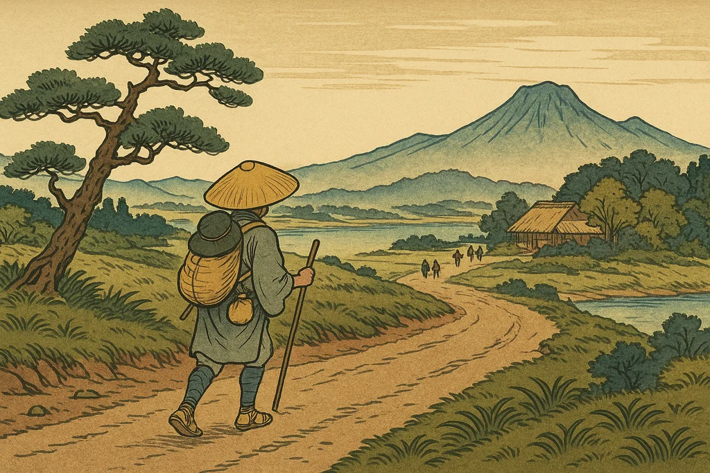 Woodblock Nakasendo Walking